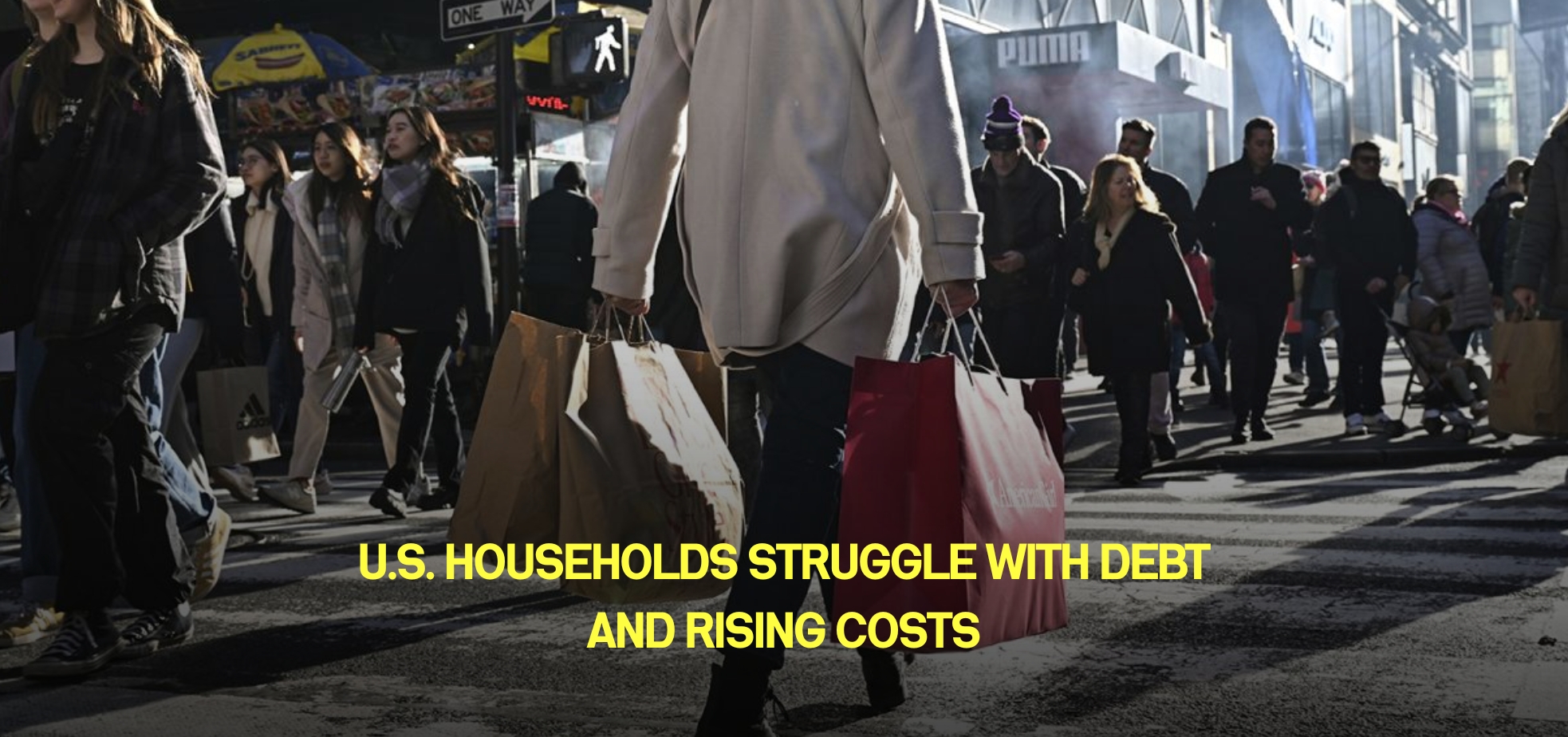 U.S. households struggle with debt and rising costs.