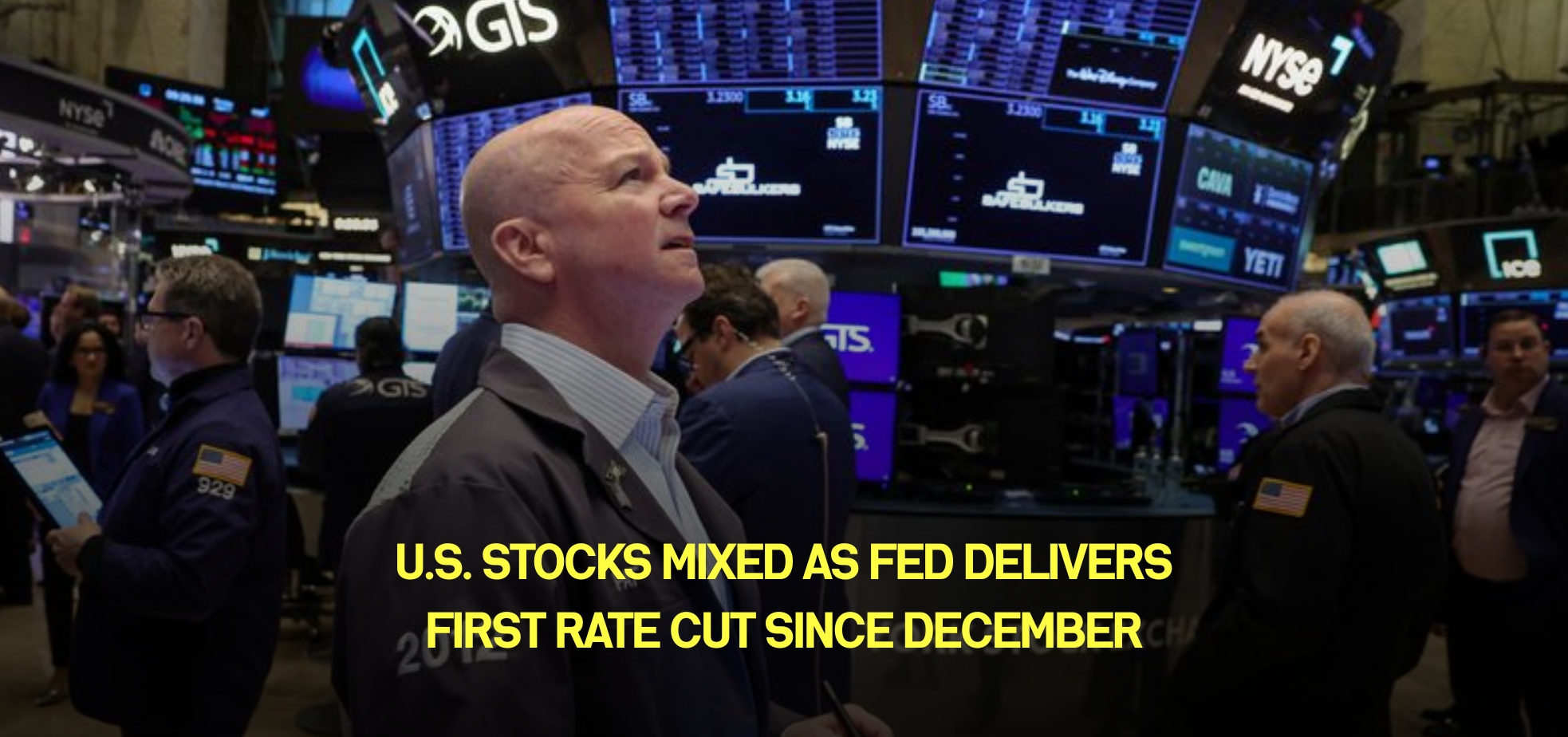 U.S. Stocks Mixed as Fed Delivers First Rate Cut Since December